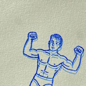 Le beau nageur à Pise